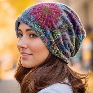 New Transforming Infinity Scarf - Slouch Beanie - Lightweight Head Wrap Hair